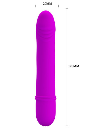 Vibromasseur waterproof Fuchsia 12 cm - AITTPNK
